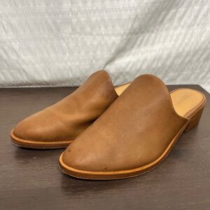 Soludos Venetian Mule Slide Heels Brown
Leather Size 8